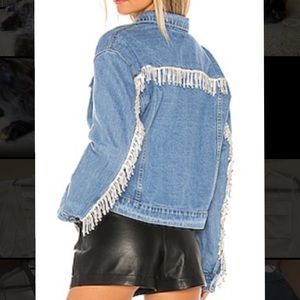 REVOLVE RAYA Rhinestone Fringe Jacket